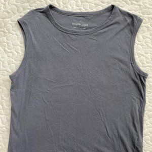 Everlane Air Muscle Tank - Gray Blue - Small